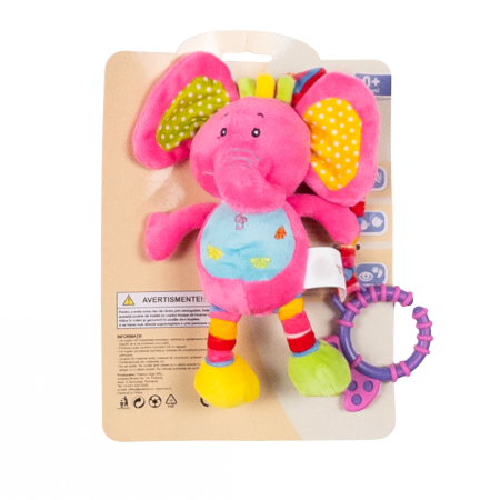Jucarii zornaitoare - Jucarie zornaitoare pentru bebelusi, model Elefantel, unisex, +0