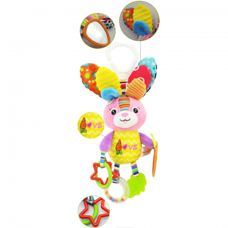 Jucarie zornaitoare pentru bebelusi, model Iepuras, unisex, +0 [1]