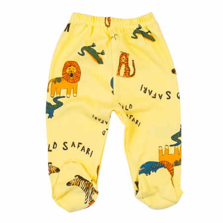 Haine bebelusi baieti - Pantalonasi bebelusi jungle galben