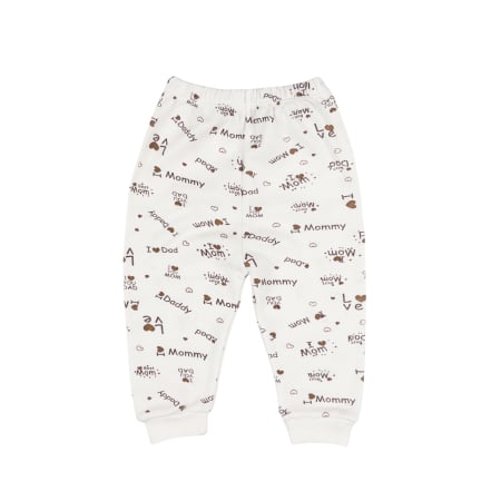 Haine bebelusi baieti - Pantalonasi pentru nou nascuti, model Mam and Dad