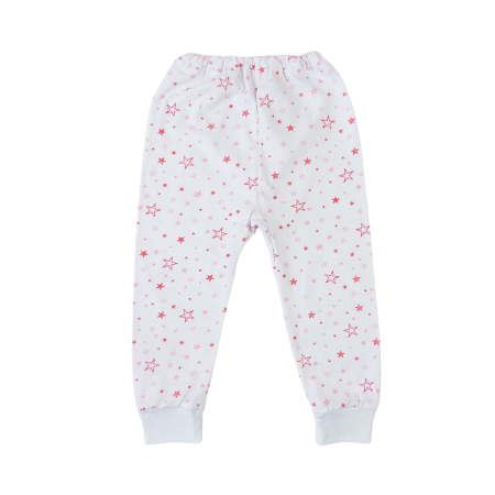 Haine bebelusi fete ❤️ - Pantaloni bebelusi model stelute roz