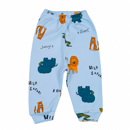 Pantalonasi fetite - Pantaloni bebelusi model Safari blue