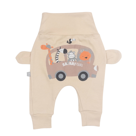 Imbracaminte nou-nascuti - Pantaloni pentru bebelusi, model Safari, bej