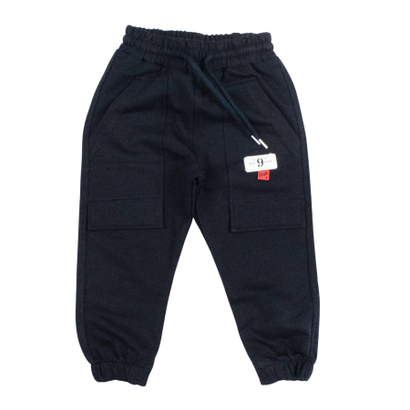 Haine bebelusi baieti - Pantaloni trening, model Black