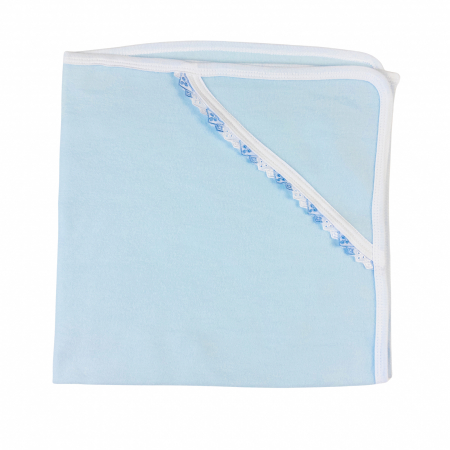 Paturici bebelus - Paturica bleu din fleece, pentru bebelusi, 75×80 cm