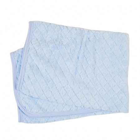 Paturici bebelus - Paturica pentru bebelusi, model Puffy blue, 90 X 90 CM