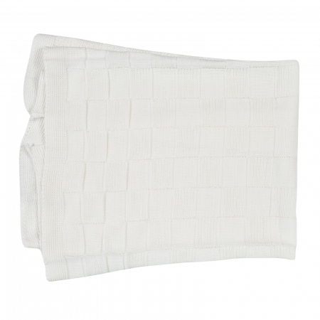 Paturici bebelus - paturica tricot,culoare alb.jpg