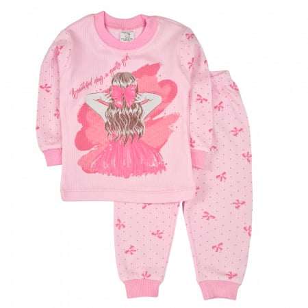 Haine bebelusi fete - Pijamale fetite model Pink