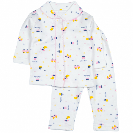 Haine bebelusi fete - Pijamale bebelusi model cu Puisori