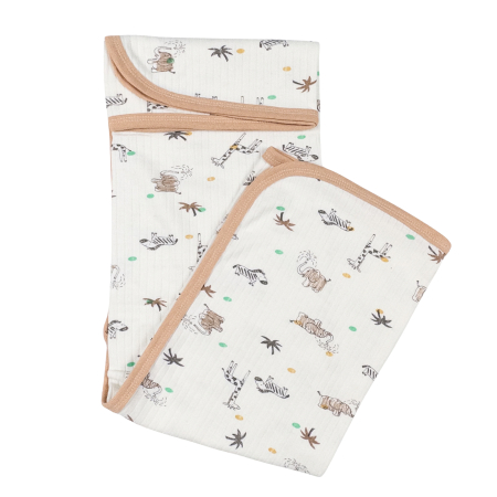 Botosi, sosete, dresuri, caciuli - Pled pentru bebelusi, model Safari, 80X90 CM