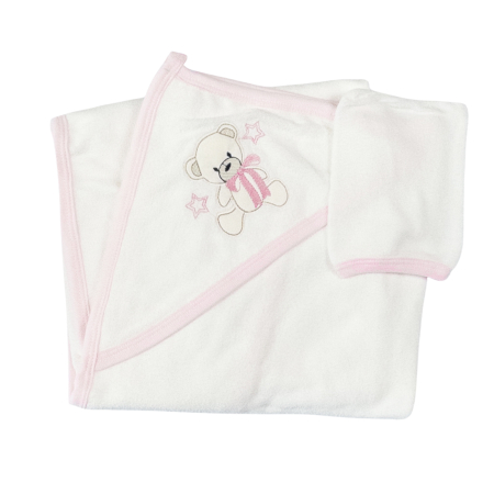 Botosi, sosete, dresuri, caciuli - Prosop pentru bebelusi, model cu Ursulet, 90 X 70 CM