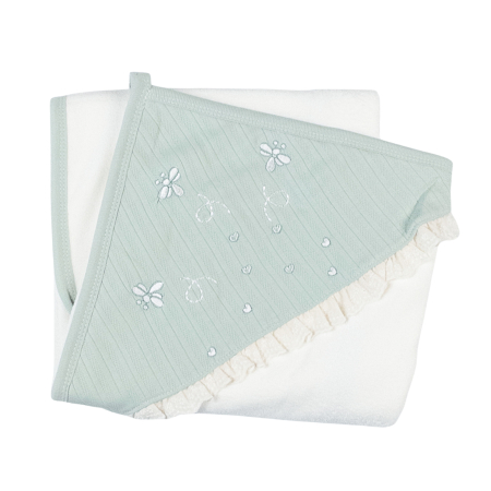 Botosi, sosete, dresuri, caciuli - Prosop pentru bebelusi, model Albinuta, 90 x 75 cm