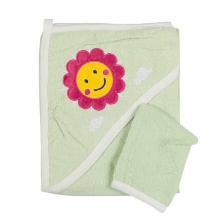 Botosi, sosete, dresuri, caciuli - Prosop pentru bebelusi, model Soare,  85 X 70 CM