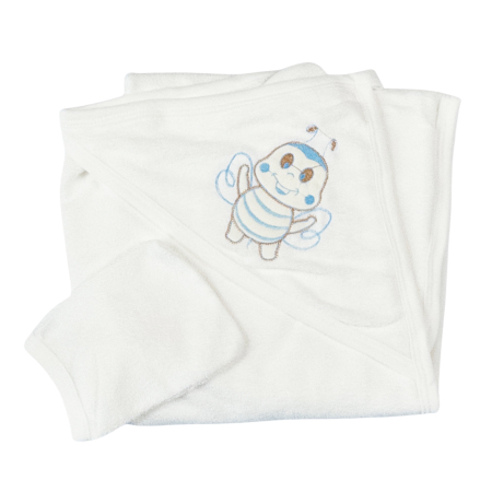 Botosi, sosete, dresuri, caciuli - Prosop pentru bebelusi, model Albinuta, 90 X 70 CM