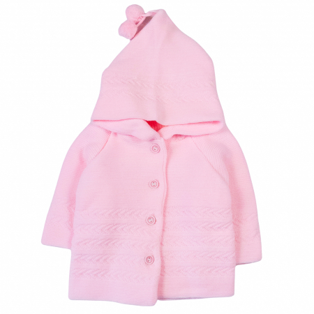 Pulover tricotat, roz [0]