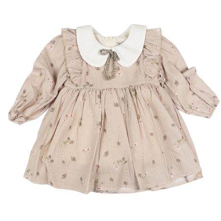 Haine bebelusi fete ❤️ - Rochita pentru bebelusi,model cu Guler Alb