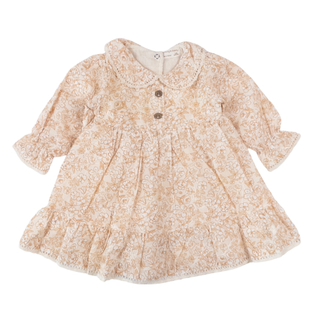 Haine bebelusi fete ❤️ - Rochita pentru bebelusi, imprimeu Floricele galben pastel