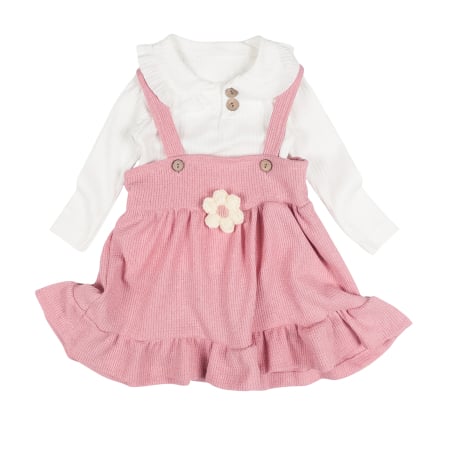 Rochite bebelusi - Rochita pentru bebelusi, model cu Floare, roz