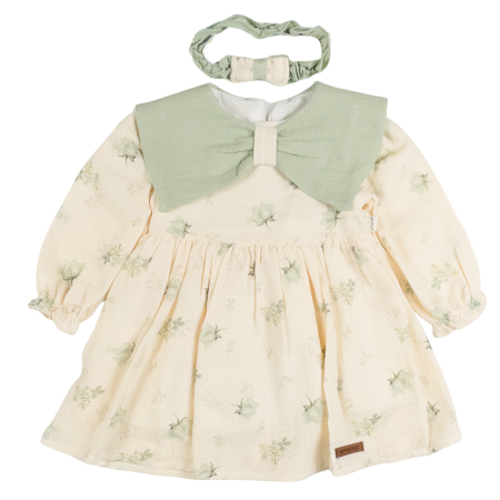 Rochite bebelusi - Rochiță și Bentiță Asortată, model cu Funda