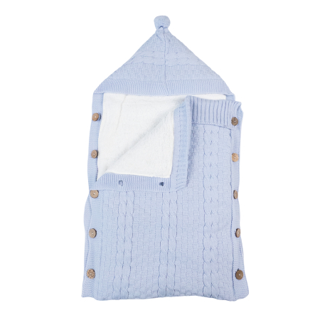 Botosi, sosete, dresuri, caciuli - Sac de dormit pentru bebelusi, albastru