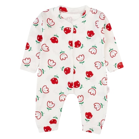 Imbracaminte nou-nascuti - Salopeta pentru bebelusi, model cu Lalele