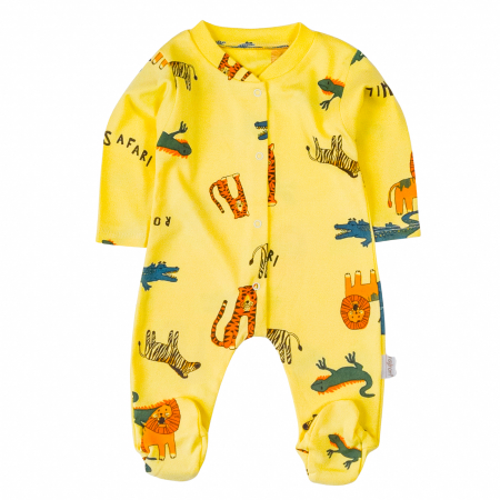 Salopete bebelusi baieti - Salopeta cu botosei pentru bebelusi, model safari