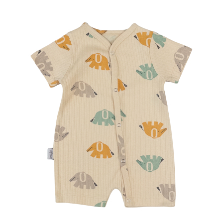 Salopete bebelusi baieti - Salopetă bebeluși – Model Elefantel bej