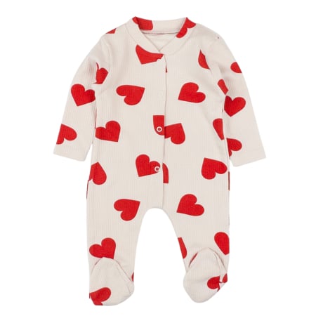 Haine bebelusi fete - Salopeta bebelusi, model inimioare, bej