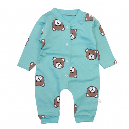 Salopete bebelusi baieti - Salopeta bebelusi model ursuleti, model verde