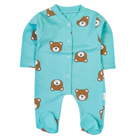 Salopete bebelusi baieti - Salopeta bebelusi model ursuleti verzi