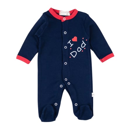 Salopete bebelusi baieti - Salopetă nou-născut 0-3 luni, model I Love Dad