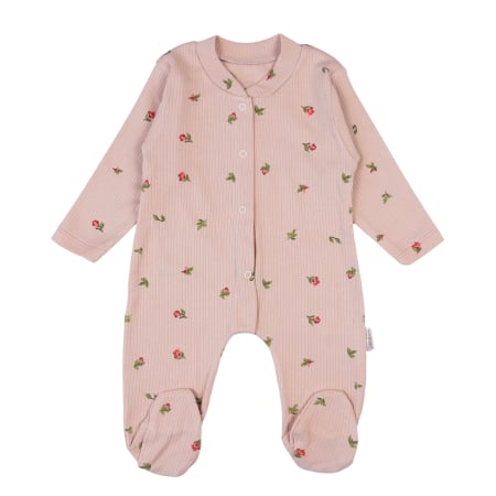 Imbracaminte nou-nascuti ❤️ - Salopeta pentru bebelușe, model Floricele
