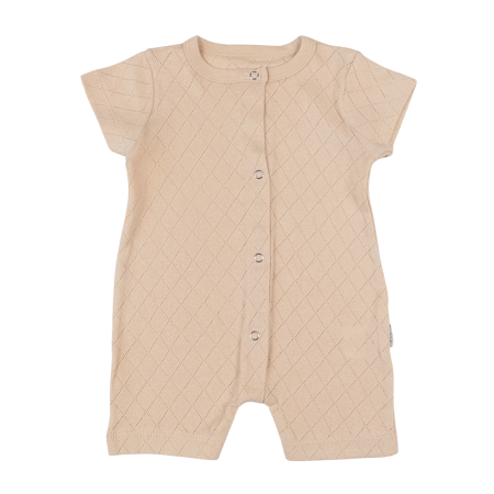 Salopetă pentru bebeluși, culoare cafea cu lapte