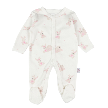 Haine bebelusi fete ❤️ - Salopetă Bebeluşi Fetițe, Imprimeu Iepuraşi