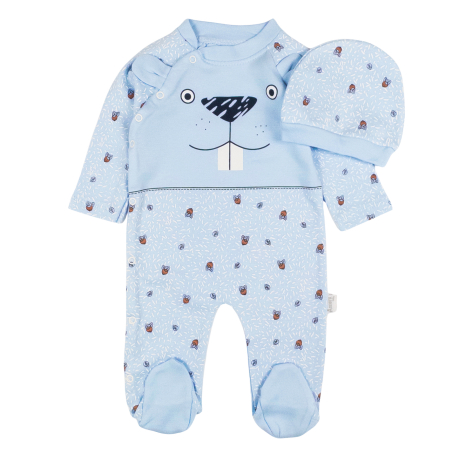Haine bebelusi baieti - Salopeta pentru bebelusi si nou nascuti, Blue