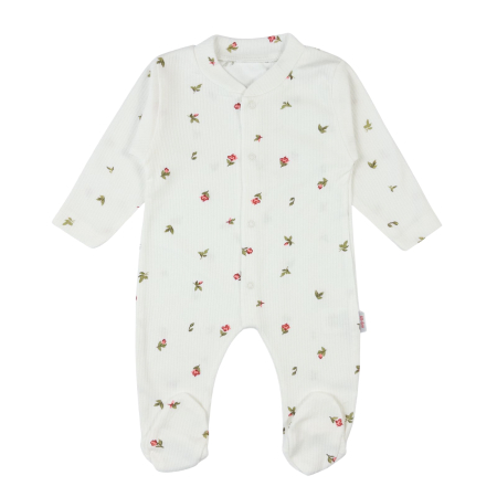 Imbracaminte nou-nascuti ❤️ - Salopeta pentru bebelusi, model Cu Floricele
