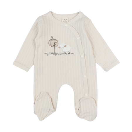 Salopete bebelusi baieti - Salopeta pentru bebelusi si nou nascuti, Bej deschis