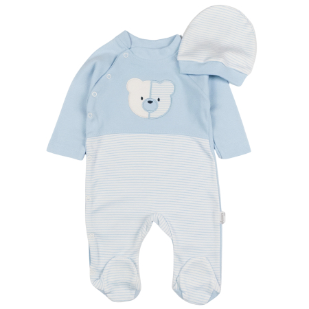 Salopete bebelusi baieti - Salopeta pentru nou nascuti si bebelusi, model Albastru