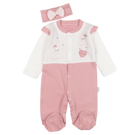 Salopete bebelusi fete - Salopeta si bentita model cu iepurasi