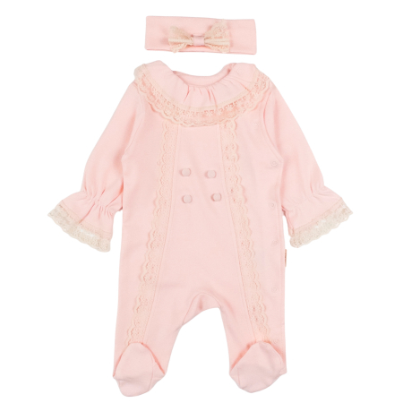 Salopete bebelusi fete - Salopeta si Bentita pentru fetite, model dantela