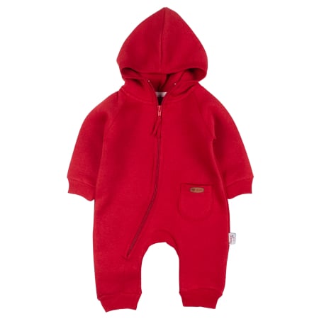Haine bebelusi baieti - Salopeta vătuită pentru bebelusi, model Fashion Red
