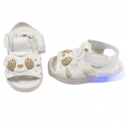 Reduceri - Sandalute cu luminite Led, pentru bebelusi, model Catelus