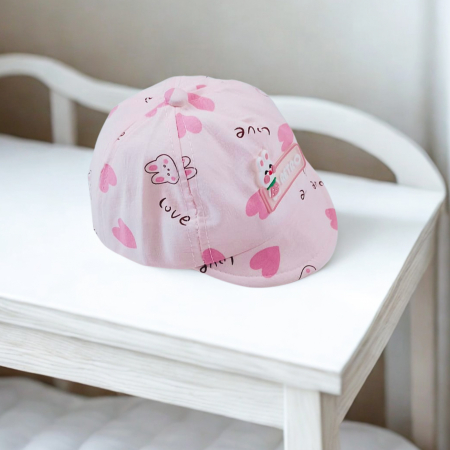 Reduceri - Șepcuță Bebeluși "Retro" - Roz 0-6 luni