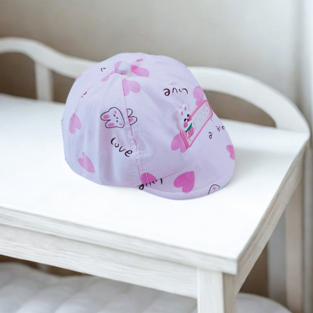 Botosi, sosete, dresuri, caciuli - Șepcuță Bebeluși "Retro" - Lila, 0-6 luni