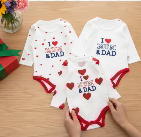 Body fete - Set 3 body pentru bebelusi ❤️