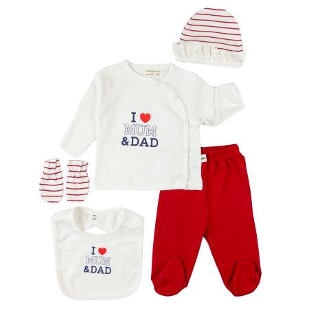 Seturi fetite - Set 5 piese pentru Nou Nascuti fetite, Mom&Dad