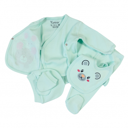 Set 5 piese pentru nou nascuti fetite, model cu ursuleti [1]