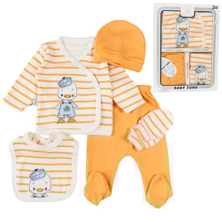 Imbracaminte nou-nascuti ❤️ - Set 5 Piese Nou-Născuți, model cu Rățușcă