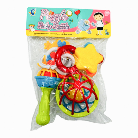 Set 7 Jucarii Zornaitori bebelusi, diferite forme si texturi, 3 luni+ [1]