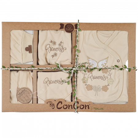 Set cadou 8 piese pentru nou nascuti, model Princess [0]